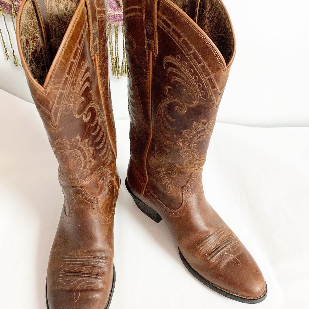 Ariat Leather Cowboy Boot Magnolia Size 8.5